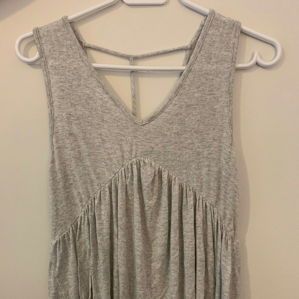 Grey tank top blouse